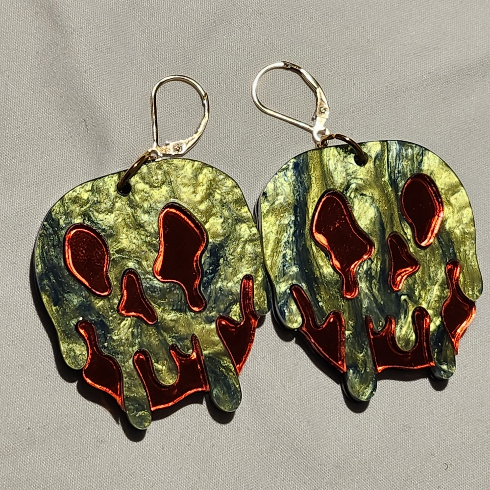 Poison Apple Acrylic Earrings
